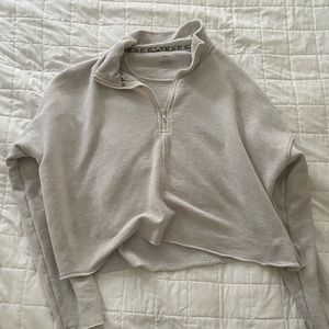 Aerie cropped quarter zip